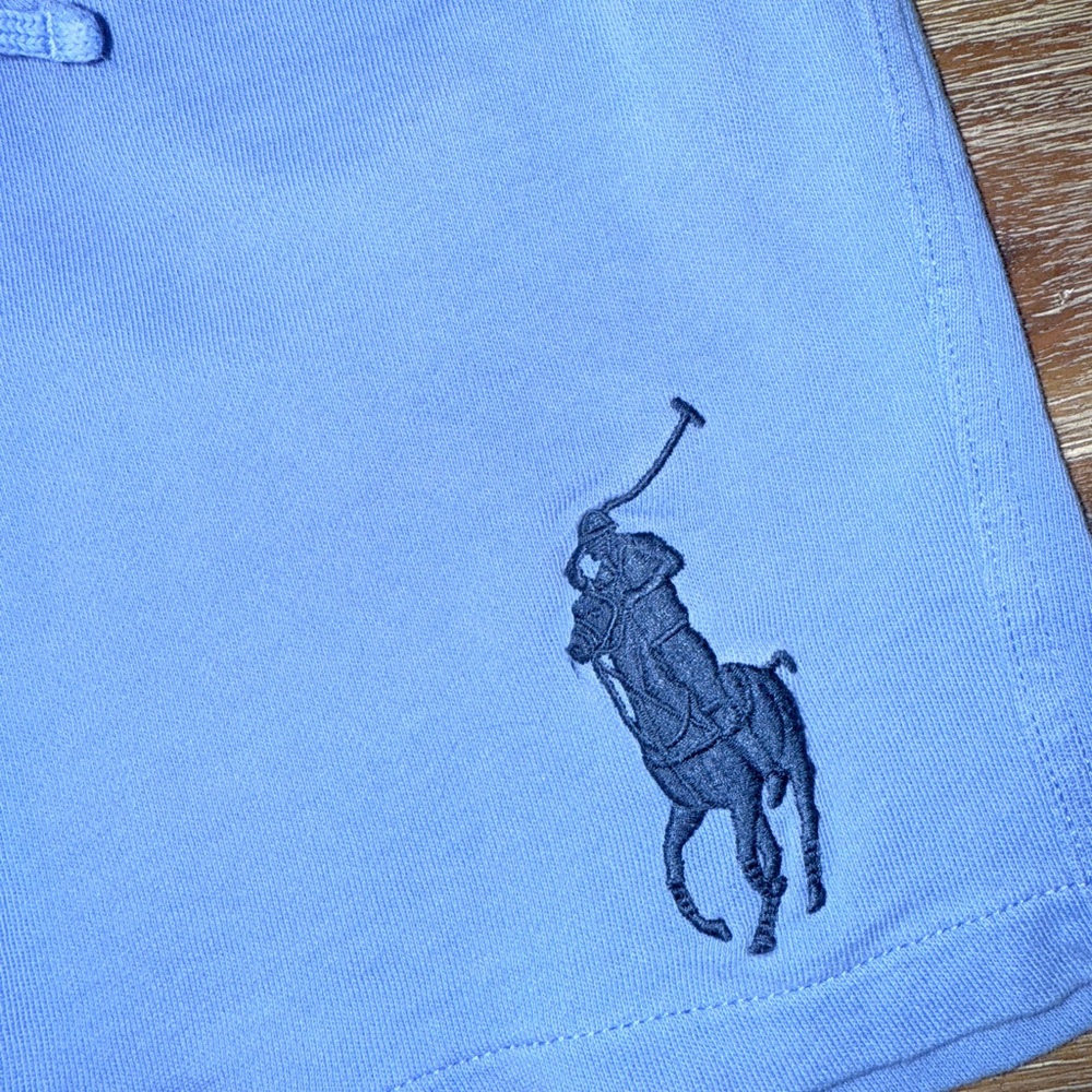 Polo by Ralph Lauren Light Blue Terry Shorts - Picture 5 of 6